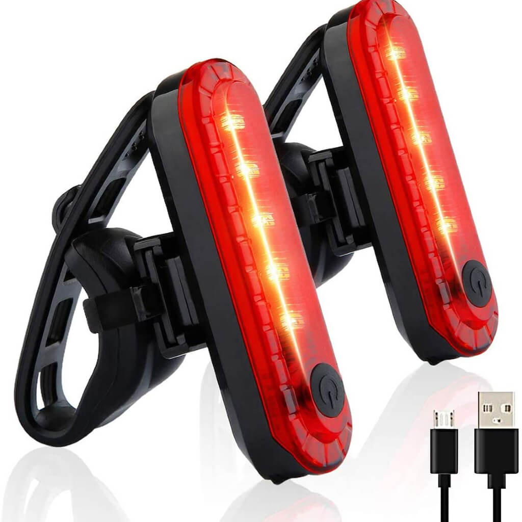 Bike Tail Lights LED Rechargeable (2 Pack)