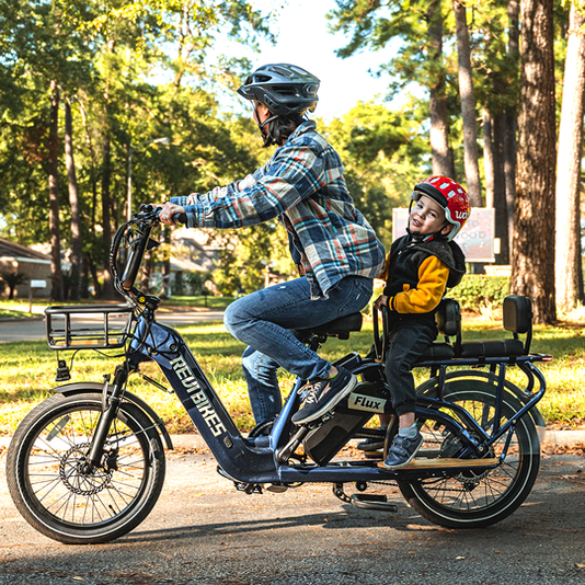 flux electric bicycle Revi Bikes Flux 48V 750W Step Through Cargo Electric Bike