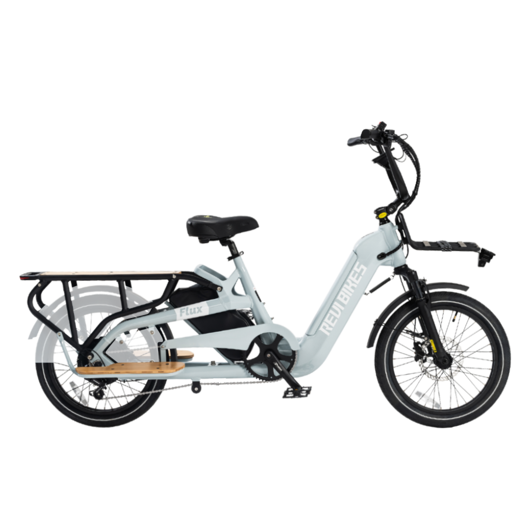 Revi Bikes Flux 48V 750W Step Through Cargo Electric Bike