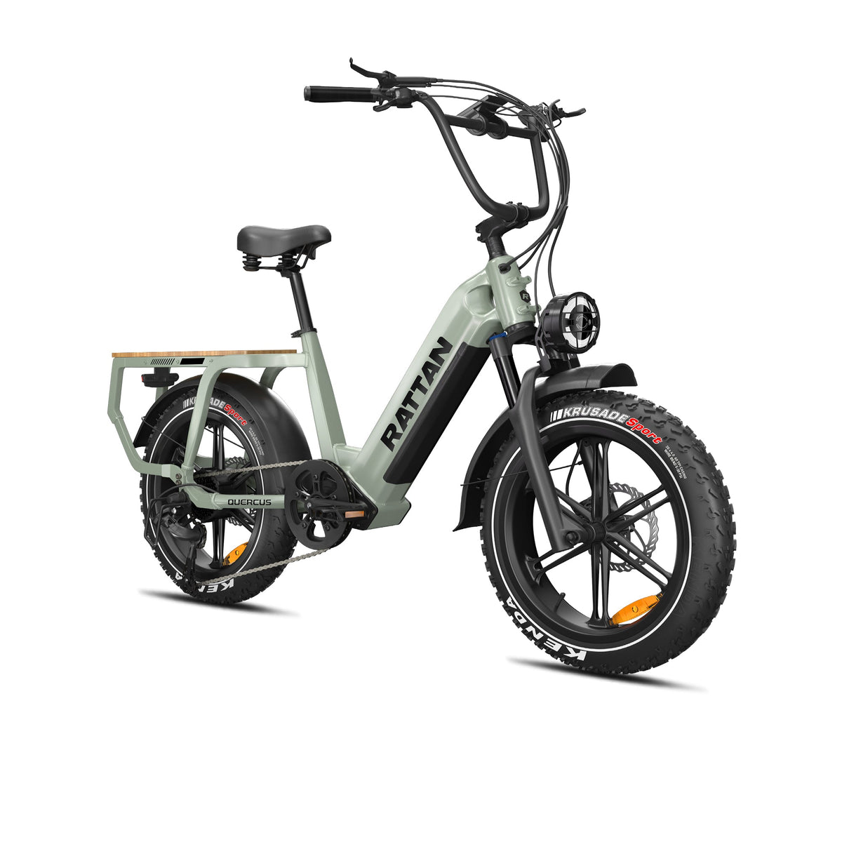 Rattan Quercus Fat Tire 3-speed 1200W Electric Bike