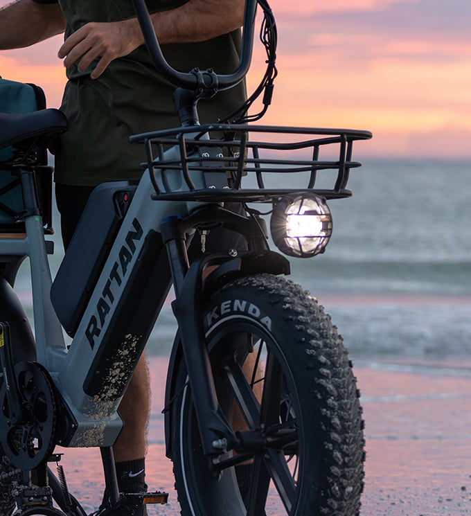 Rattan Quercus Fat Tire 3-speed 1200W Electric Bike