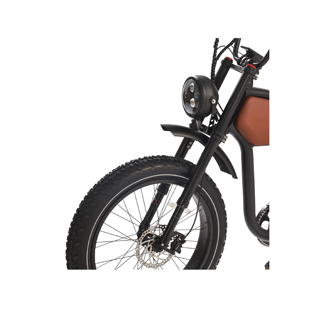 Revi Bikes Prowler Retro Vintage 52V 1000W Electric Bike Zoom