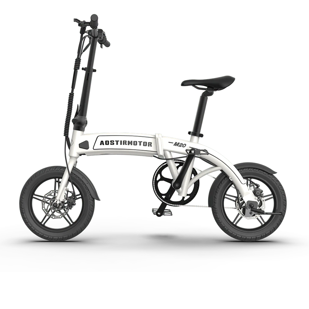 Aostirmotor M20 Lightweight 36V 350W Folding Electric Bike Full ViewAostirmotor M20 Lightweight 36V 350W Folding Electric Bike
