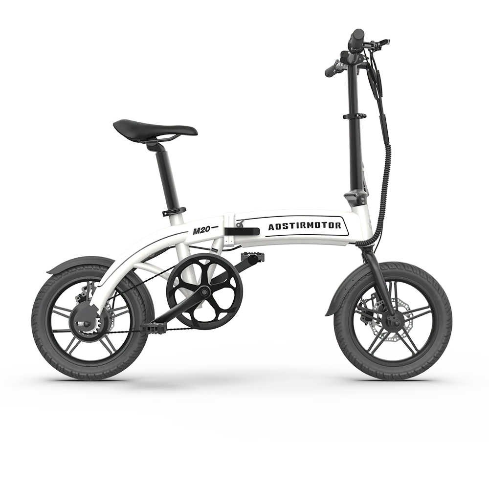 lightest weight electric bicycle Aostirmotor M20 Lightweight 36V 350W Folding Electric Bike