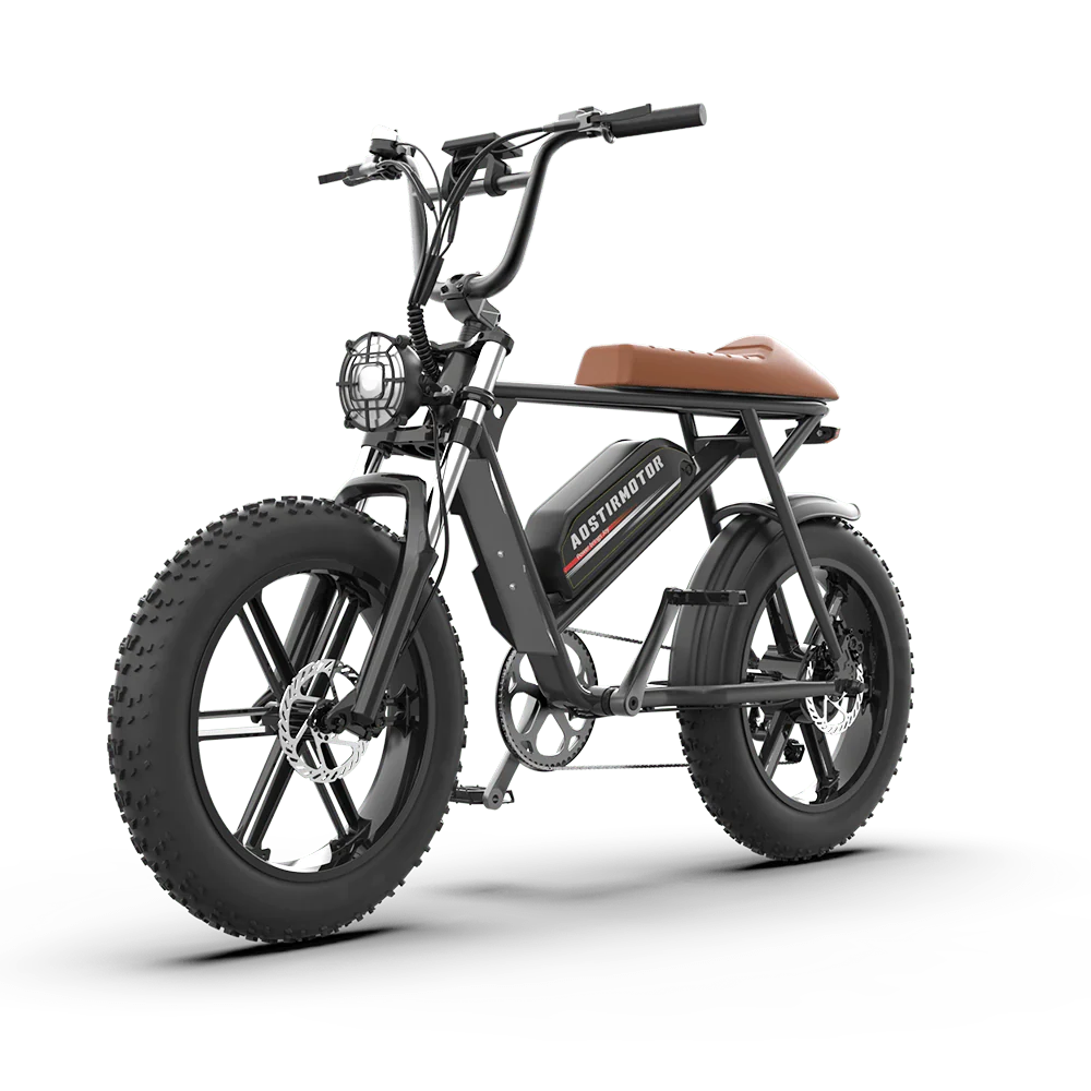 Aostirmotor Storm 750W 48V Fat Tire Cruiser Electric Bike Side View