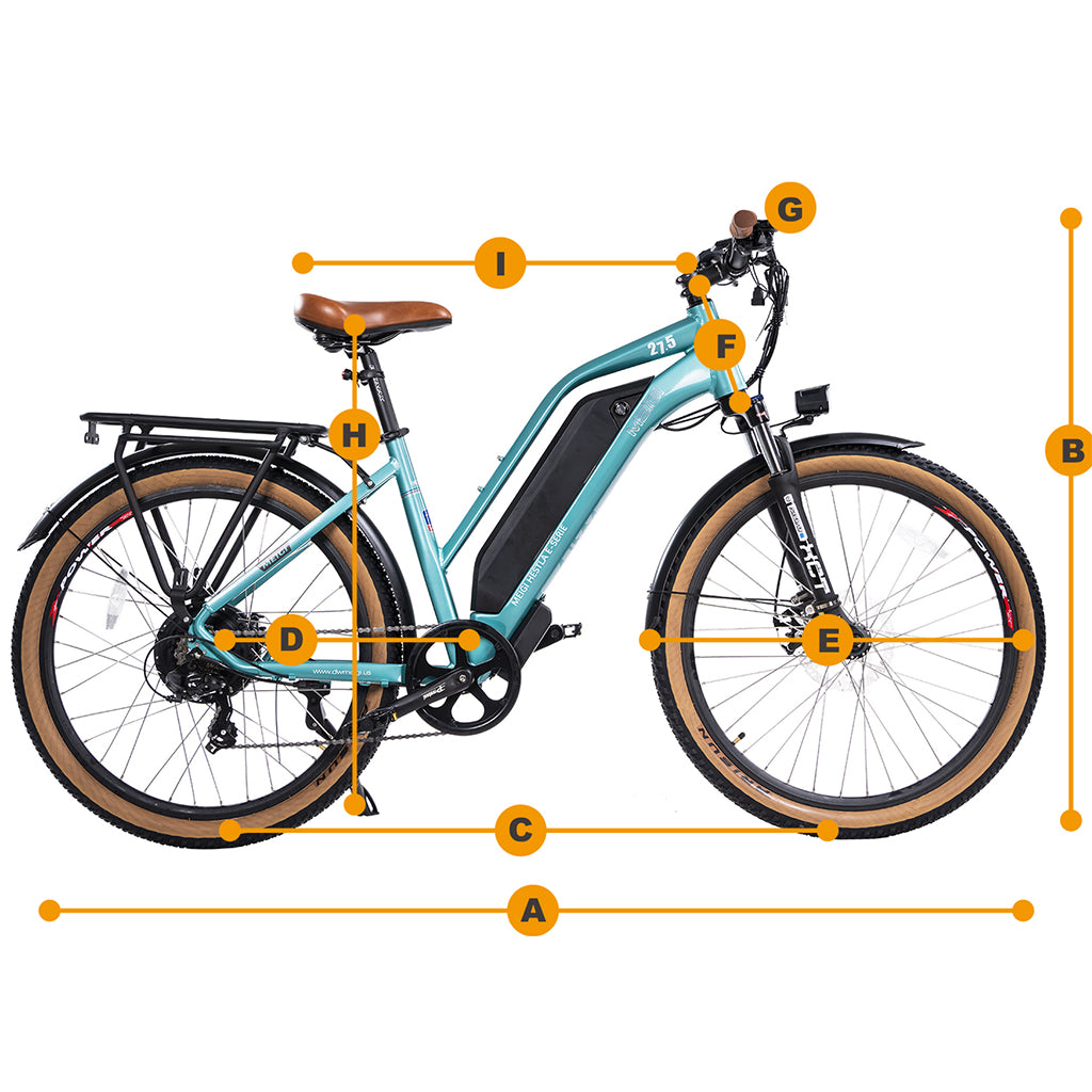 DWMEIGI Hestia 750W 48V-13Ah Step Through Electric Commuter Bike