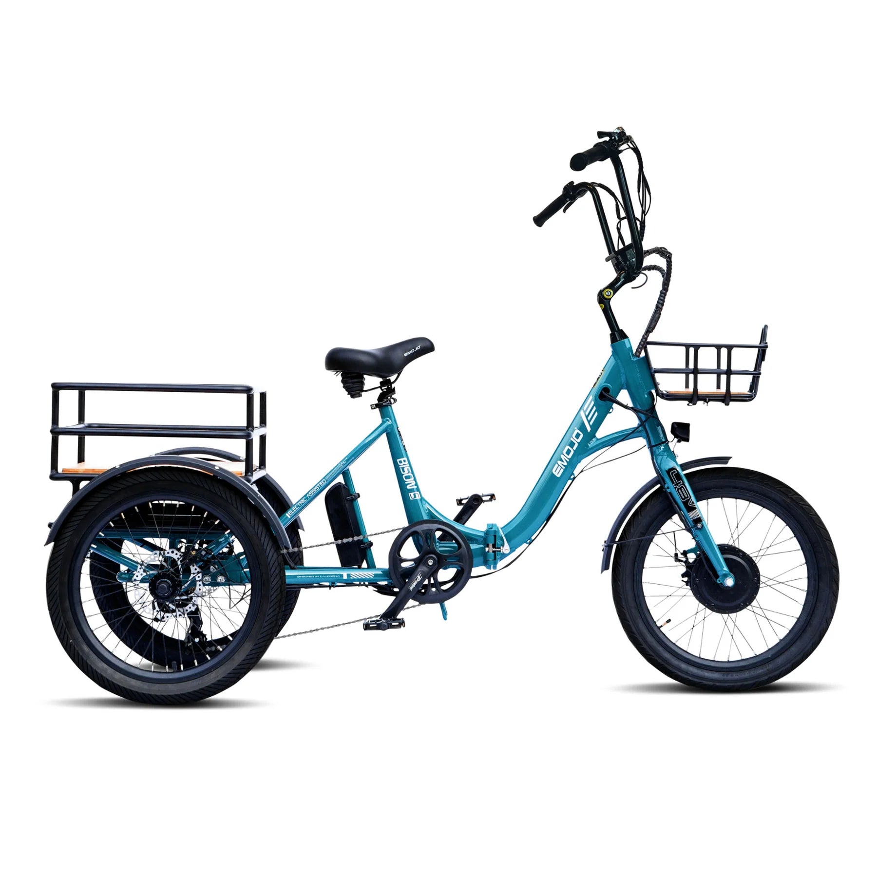 Emojo Bison S Electric Folding Trike 500W 48V Zoom Electric Bikes