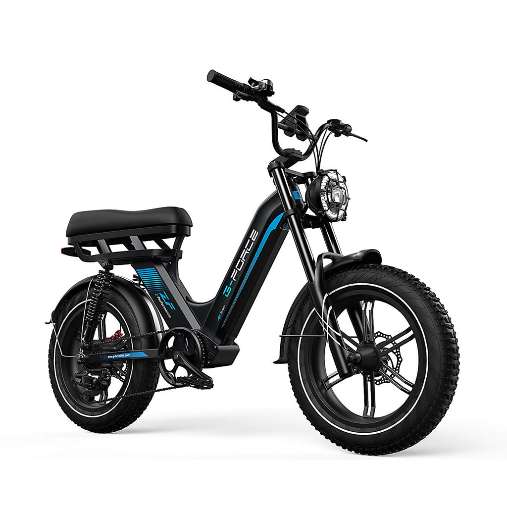 e fahrrad moped G-FORCE ZF Moped-Style 750W 48V 20Ah/13.5Ah All Terrain Full Suspensio