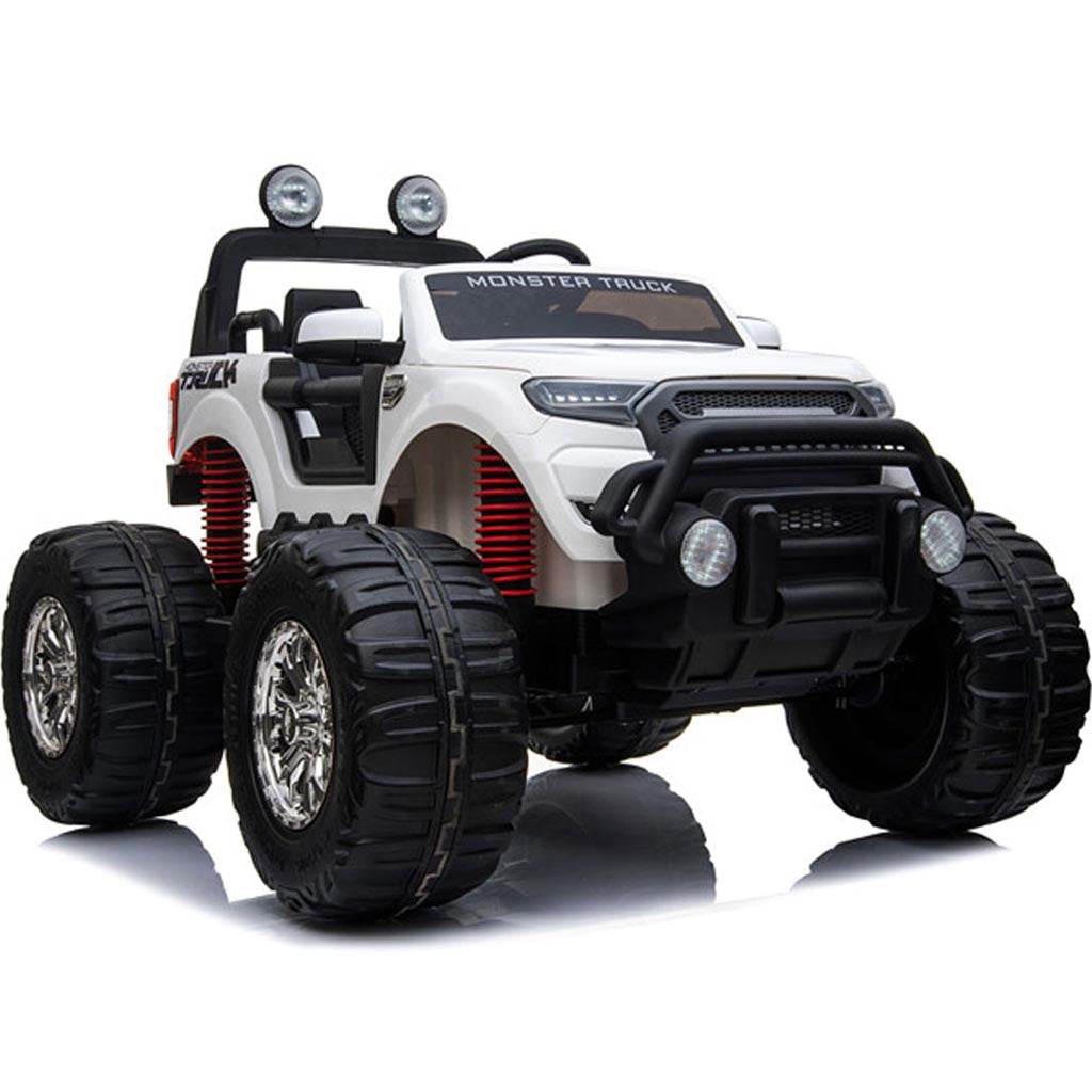 MotoTec Monster Truck 4x4 12v White (2.4ghz)