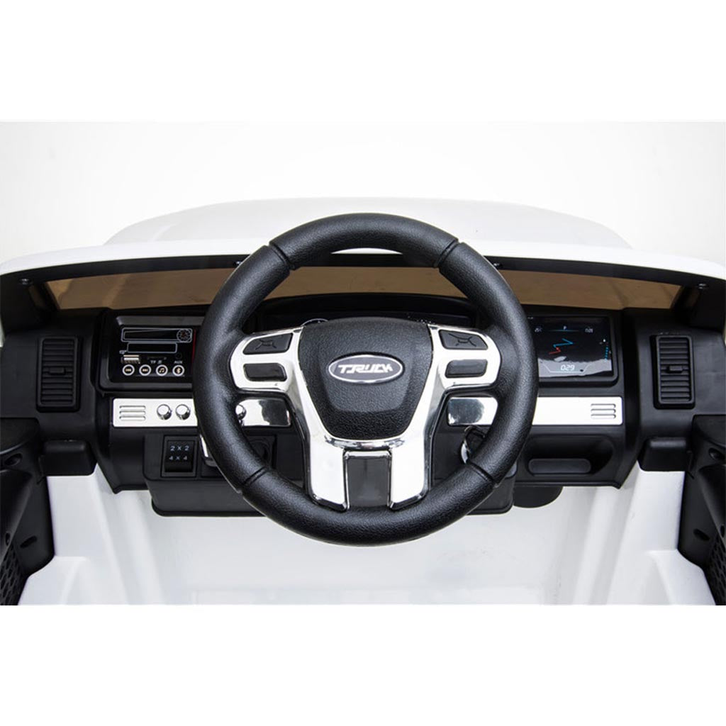 MotoTec Monster Truck 4x4 12v White (2.4ghz)