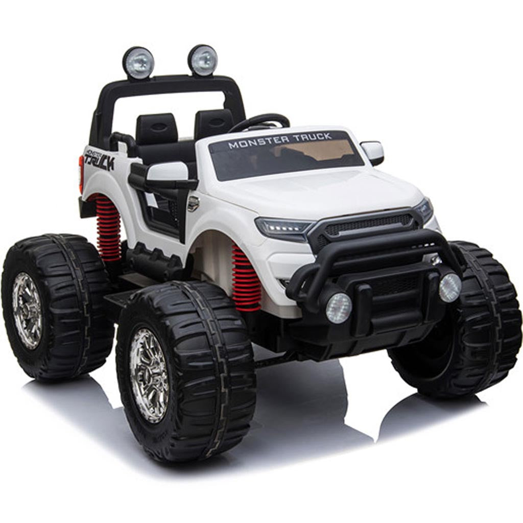 MotoTec Monster Truck 4x4 12v White (2.4ghz)
