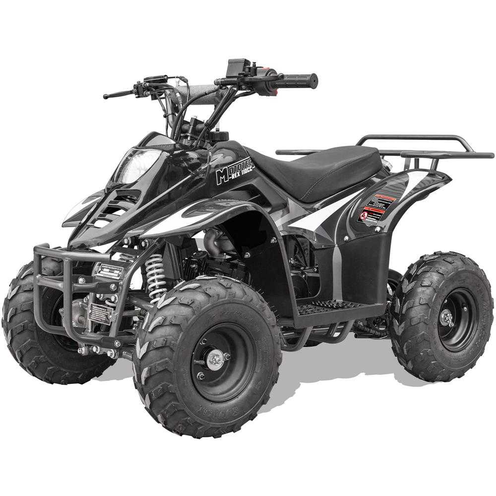 MotoTec Rex 110cc 4 Stroke Black Kids Gas Powered ATV