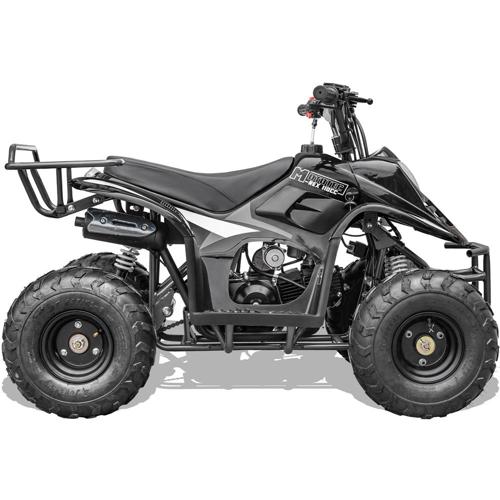 MotoTec Rex 110cc 4 Stroke Black Kids Gas Powered ATV