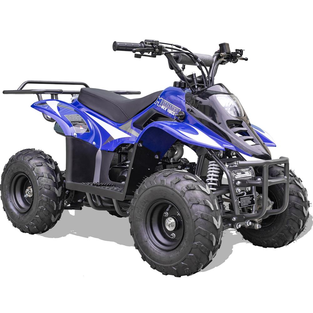 MotoTec Rex 110cc 4 Stroke Black Kids Gas Powered ATV
