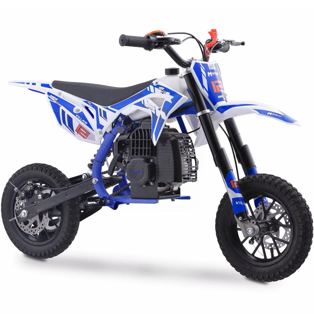 MotoTec Villain 52cc  2-Stroke Kids Gas Powered Dirt Bike