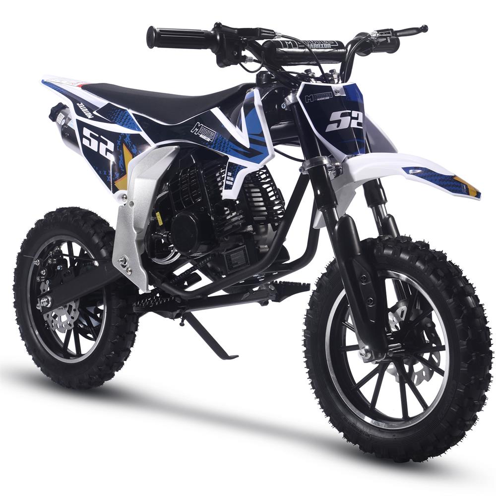 MotoTec Warrior 52cc  2 Stroke Kids Gas-Powered Dirt Bike
