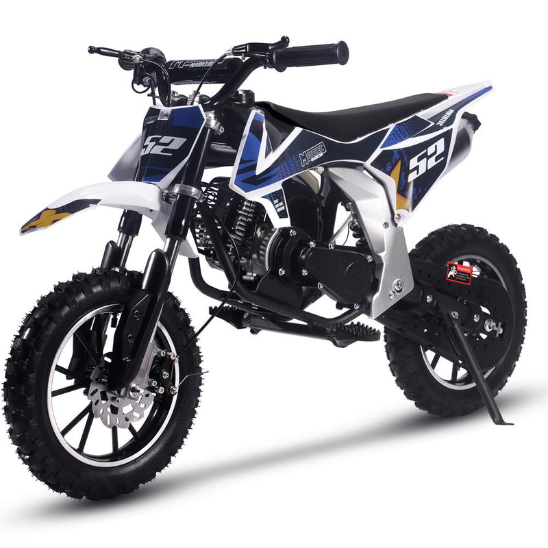 MotoTec Warrior 52cc 2 Stroke Kids Gas-Powered Dirt Bike - Zoom ...