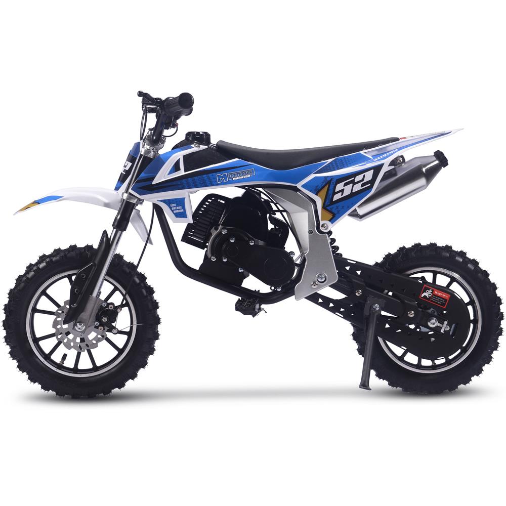 MotoTec Warrior 52cc  2 Stroke Kids Gas-Powered Dirt Bike