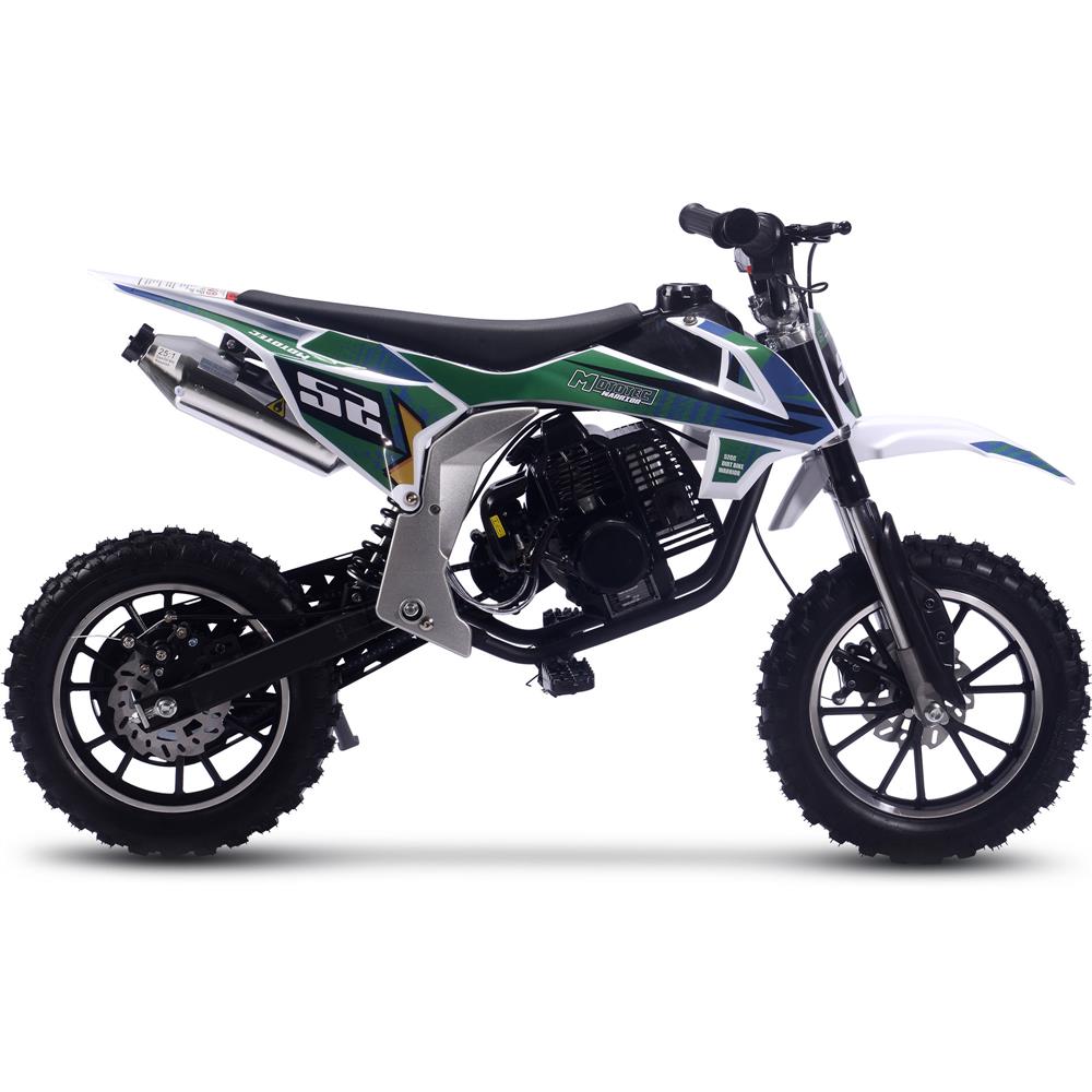 MotoTec Warrior 52cc  2 Stroke Kids Gas-Powered Dirt Bike