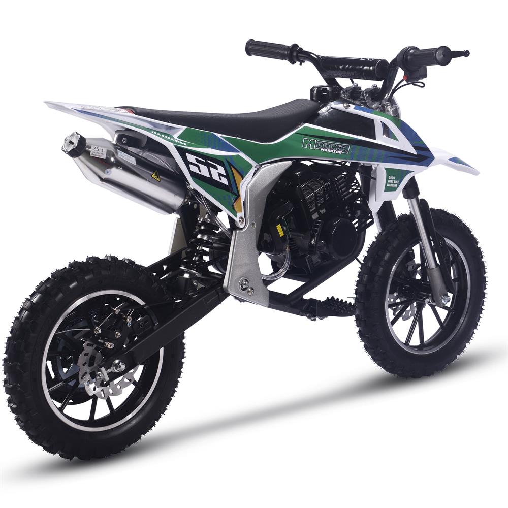 MotoTec Warrior 52cc  2 Stroke Kids Gas-Powered Dirt Bike