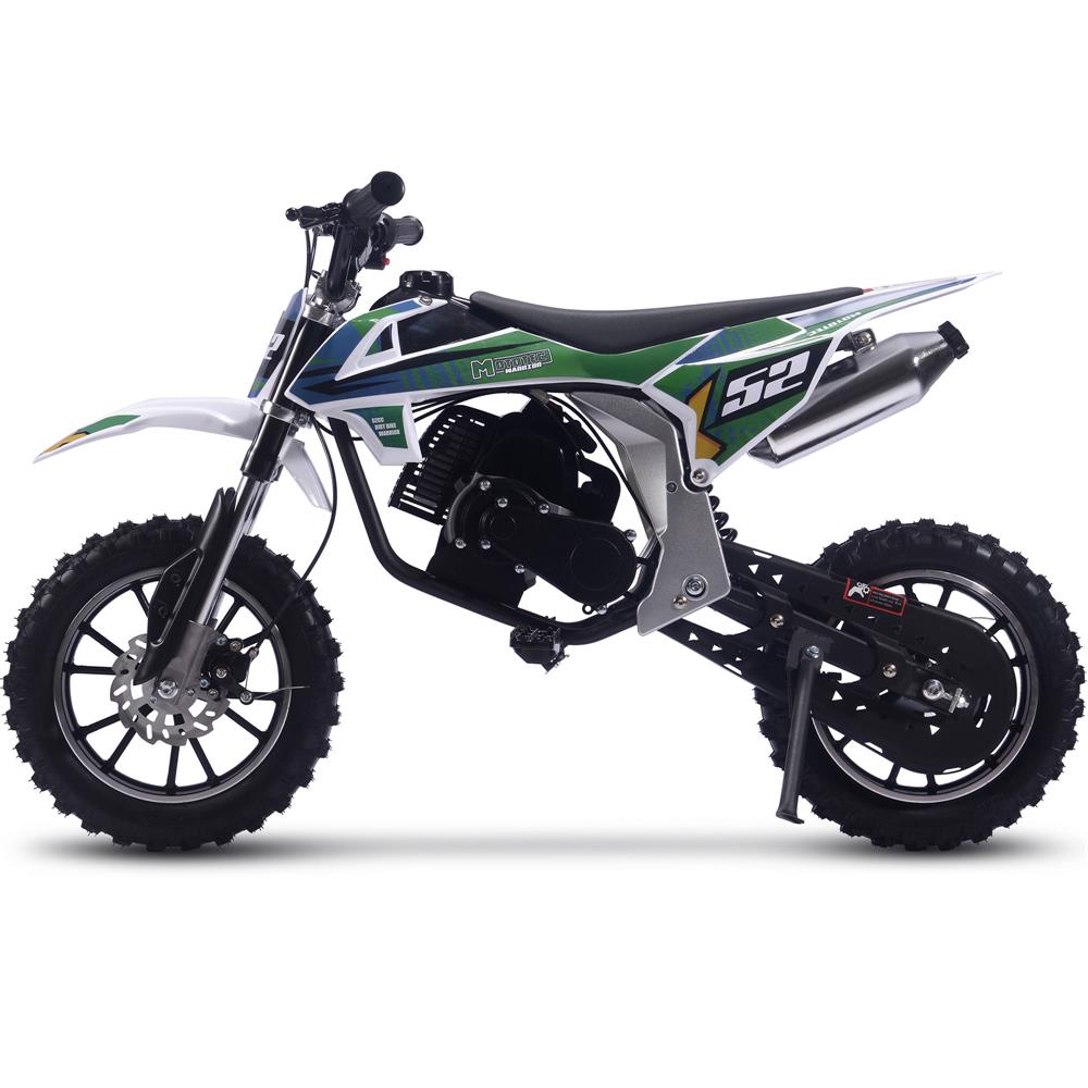 MotoTec Warrior 52cc  2 Stroke Kids Gas-Powered Dirt Bike