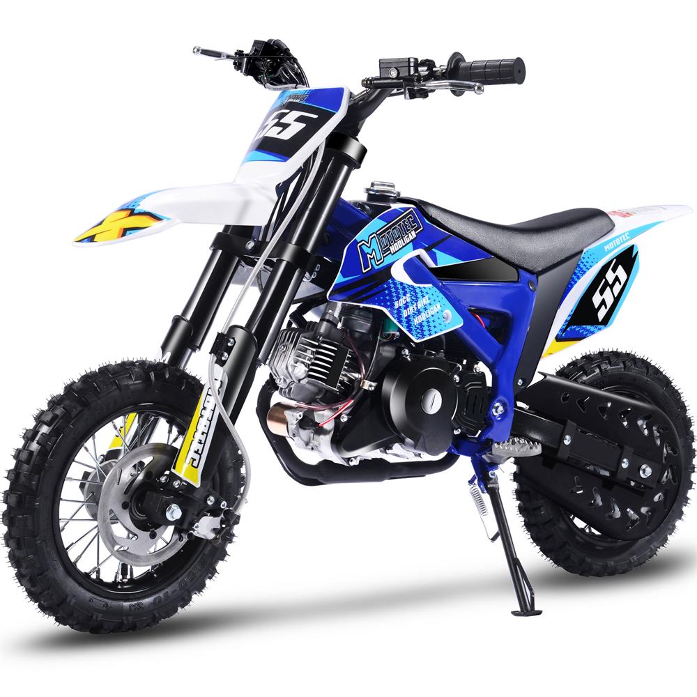 MotoTec Hooligan 60cc 2.41HP Blue 4 Stroke Gas Powered Dirt Bike
