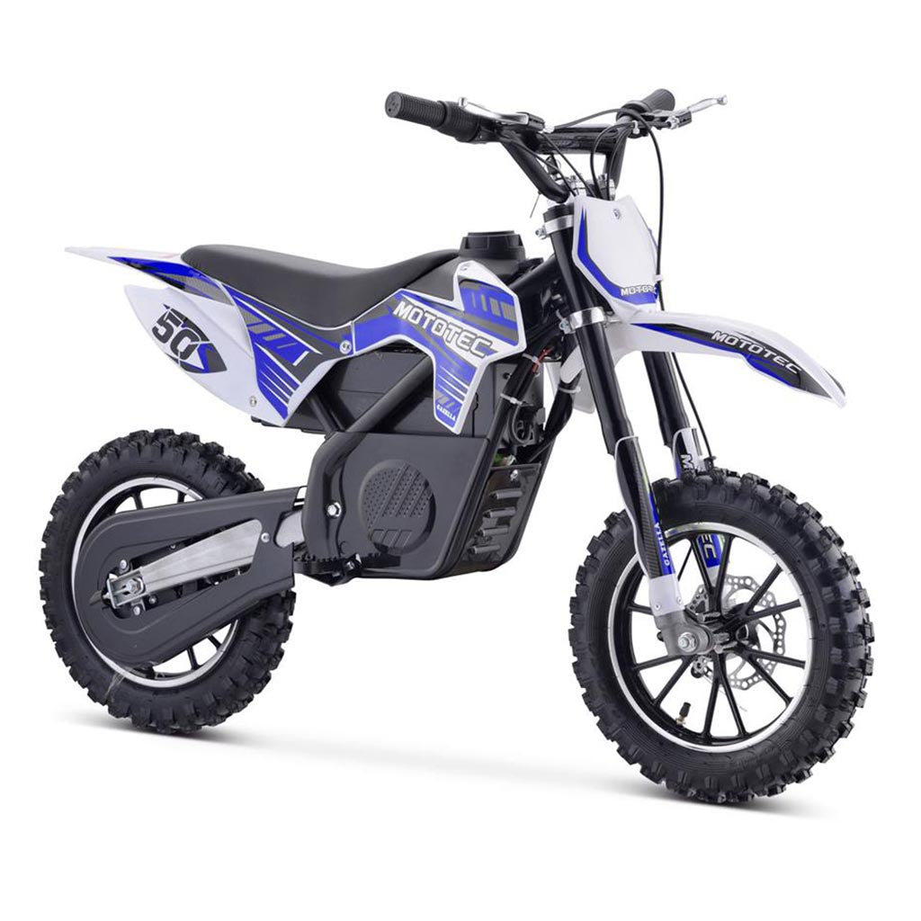 MotoTec 24v 500w Gazella Electric Dirt Bike Blue