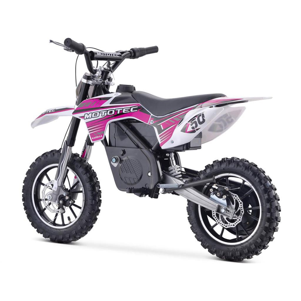 MotoTec 24v 500w Gazella Electric Dirt Bike Purple