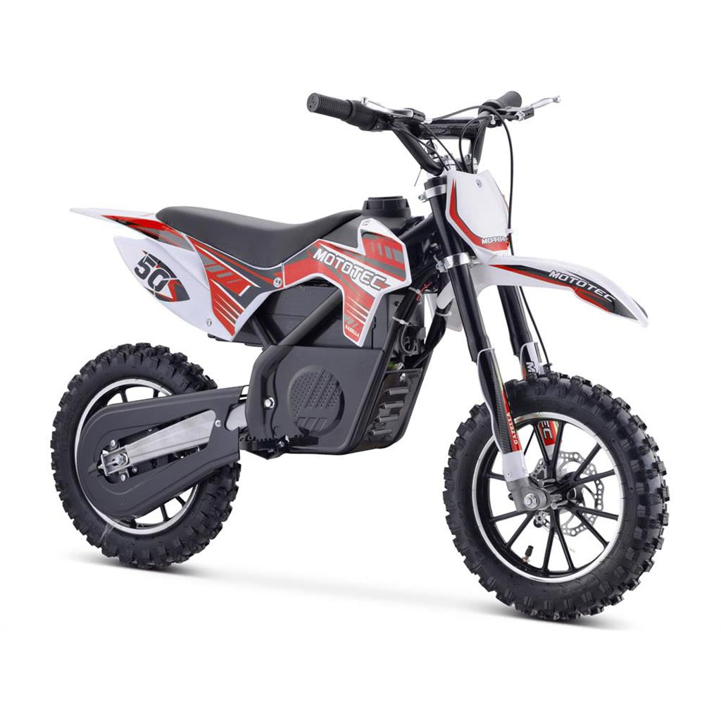 MotoTec 24v 500w Gazella Electric Dirt Bike Red