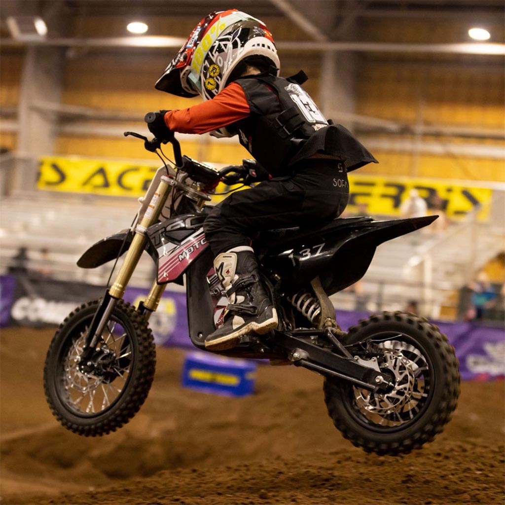  MotoTec 48v Pro Electric Dirt Bike 1600w Lithium Red