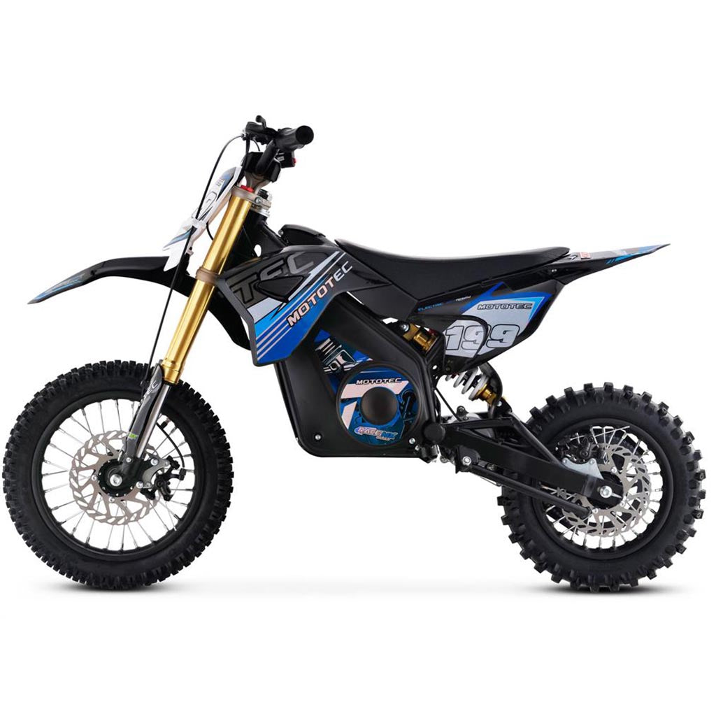 MotoTec 36v Pro Electric Dirt Bike 1000w Lithium Blue