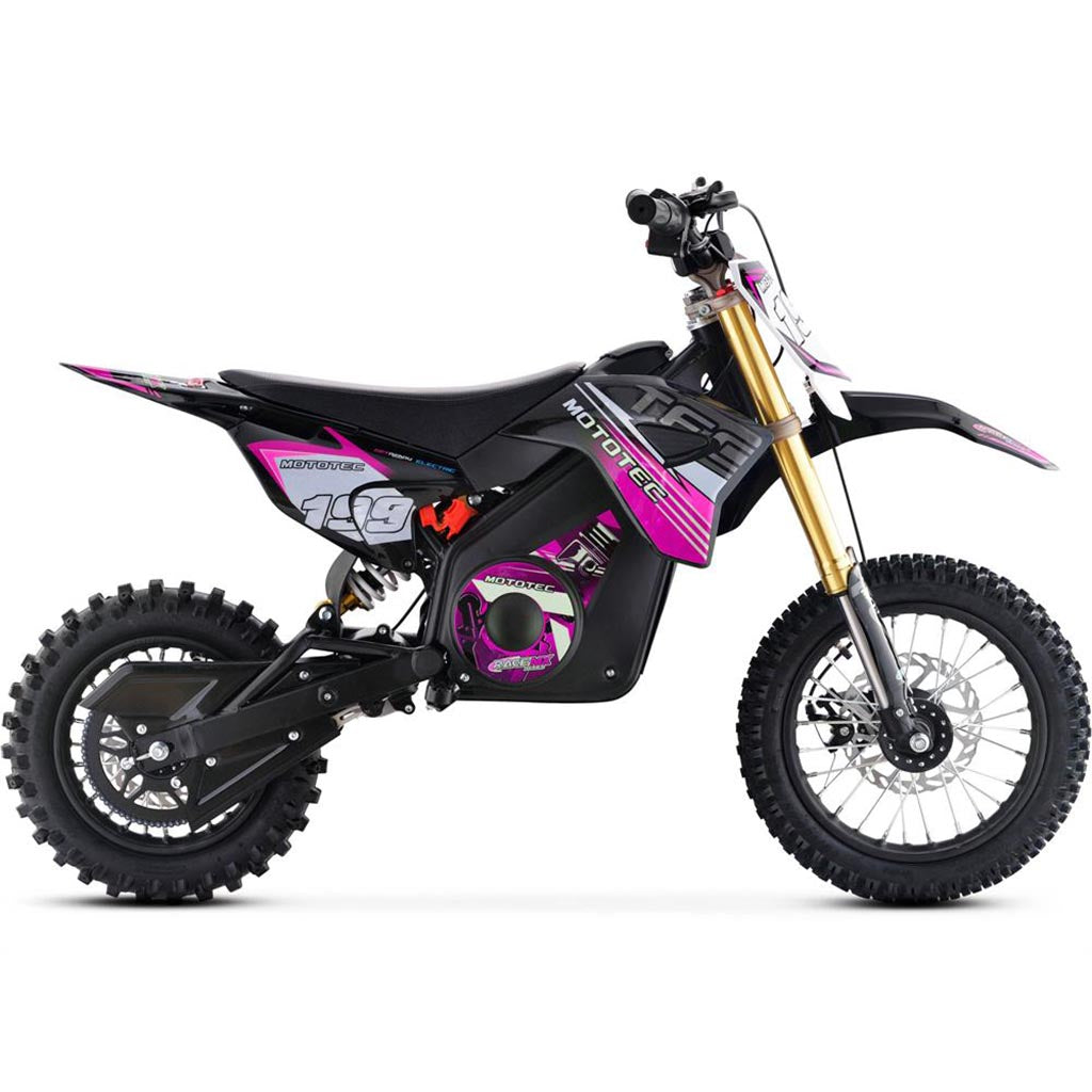 MotoTec 36v Pro Electric Dirt Bike 1000w Lithium Pink
