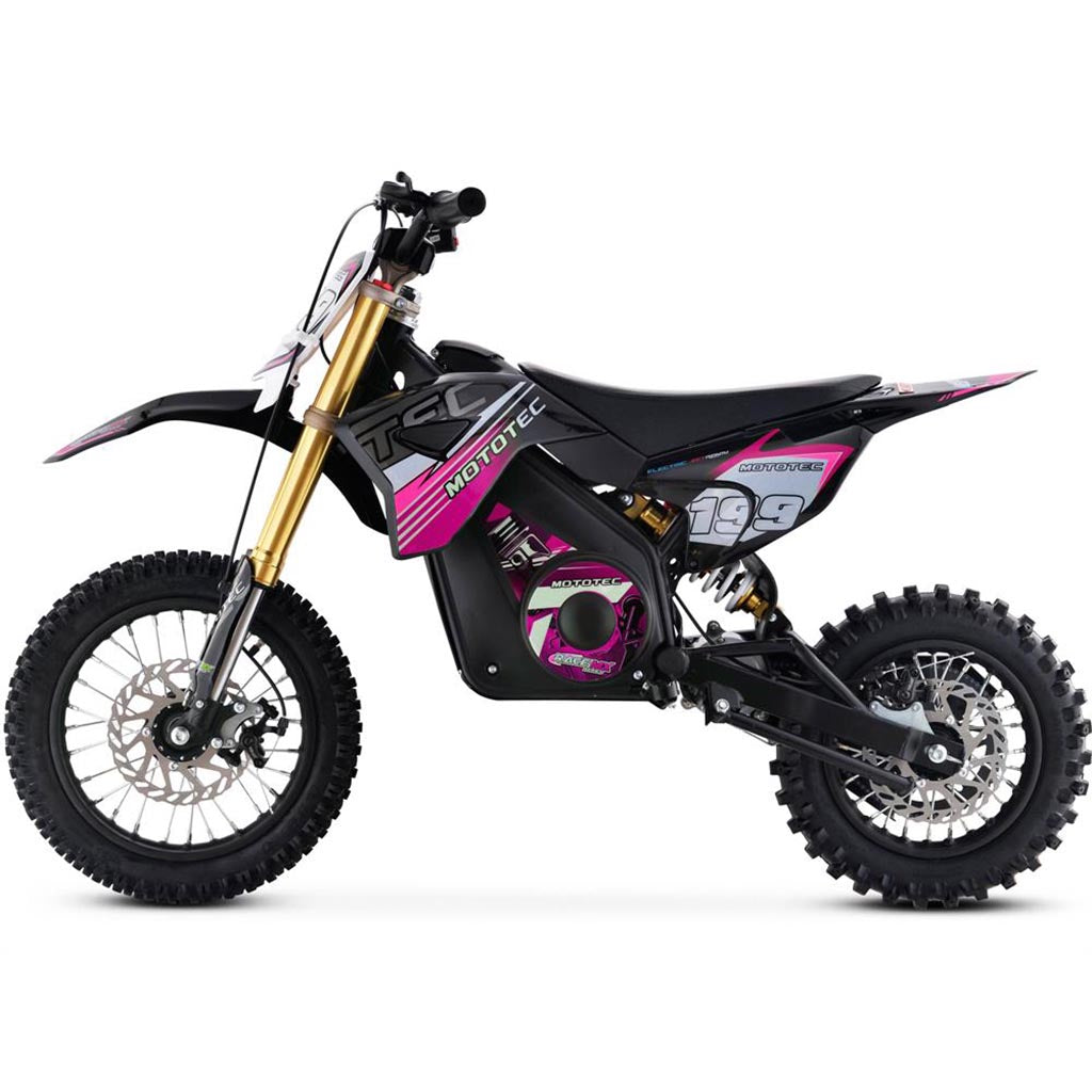 MotoTec 36v Pro Electric Dirt Bike 1000w Lithium Pink