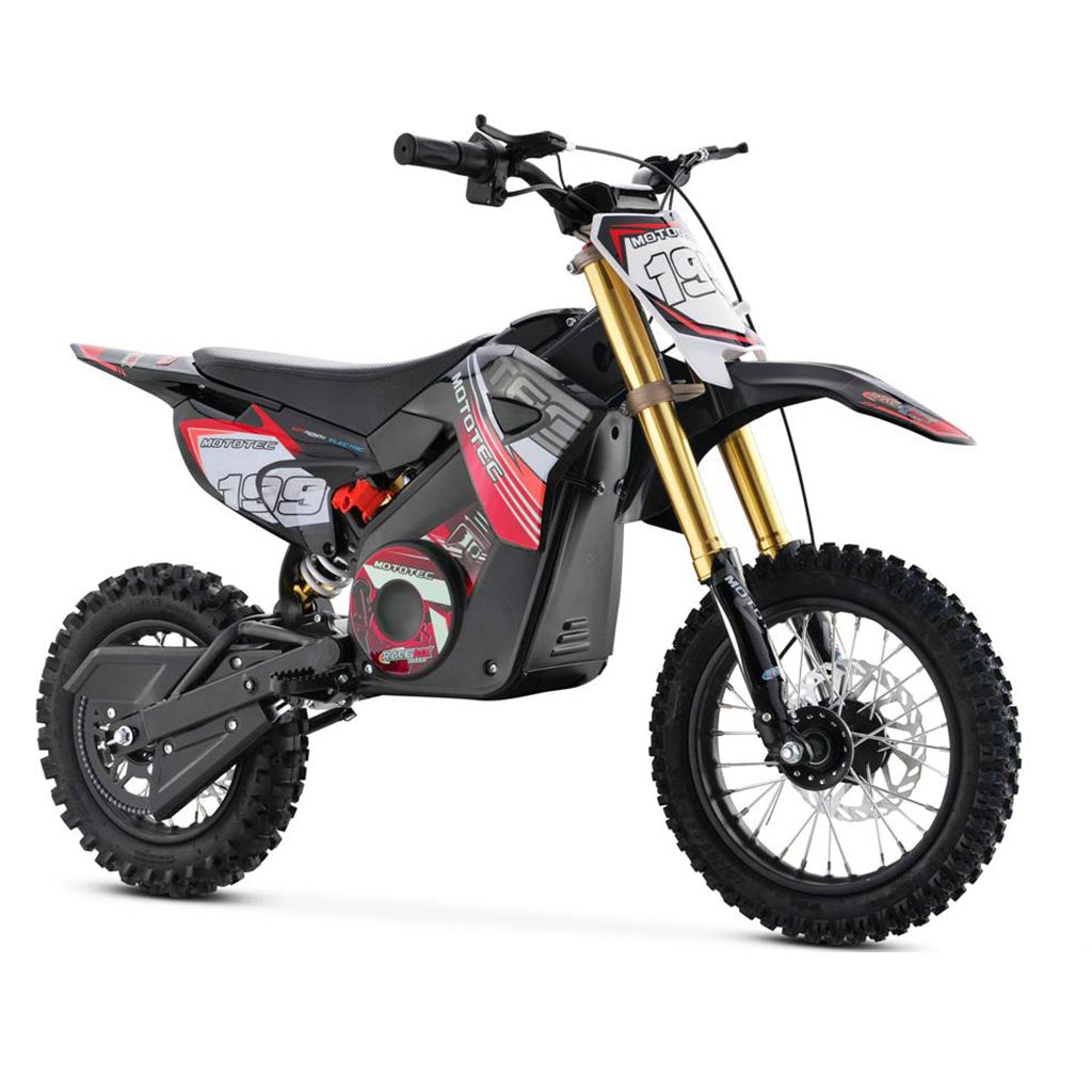 MotoTec 36v Pro Electric Dirt Bike 1000w Lithium Red