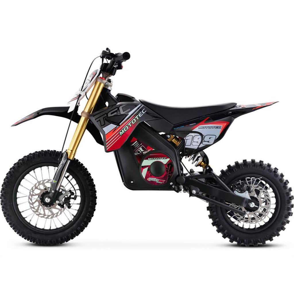 MotoTec 36v Pro Electric Dirt Bike 1000w Lithium Red