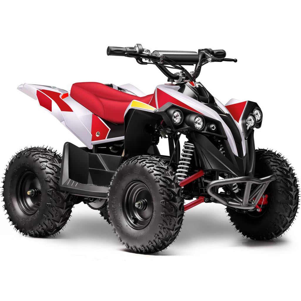 MotoTec E-Bully 1000W 36V 15Ah White Electric ATV