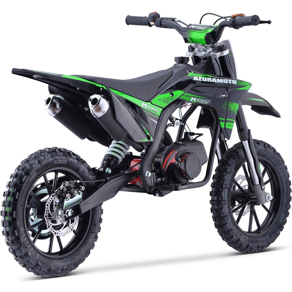 geared 50cc motorbike MotoTec Thunder 50cc 2.4HP 2 Stroke Kids Gas Powered Dirt Bike