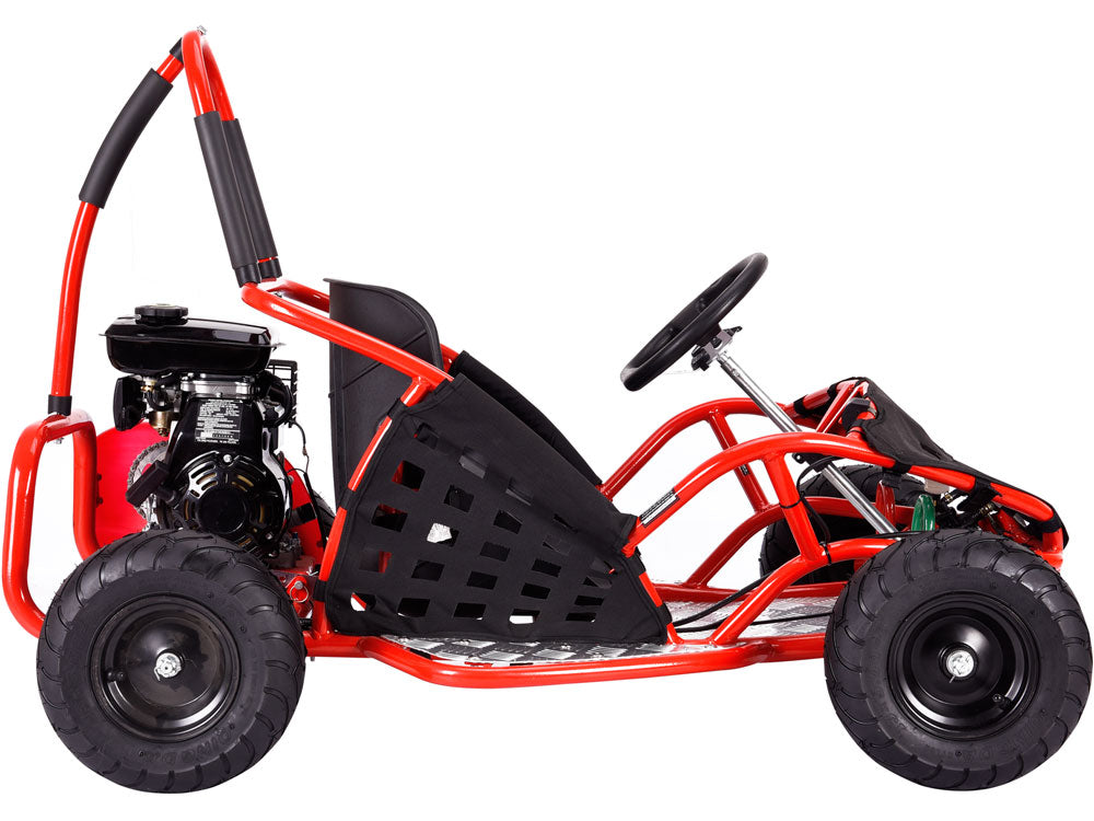 MotoTec 79cc 2.5HP Red Gas Powered Off Road Go Kart  