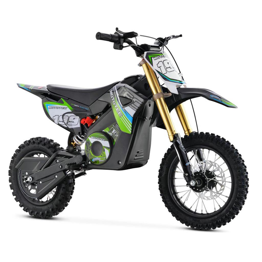 MotoTec 36v Pro Electric Dirt Bike 1000w Lithium Green