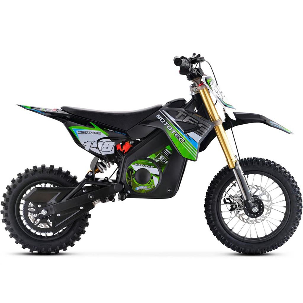 MotoTec 36v Pro Electric Dirt Bike 1000w Lithium Green