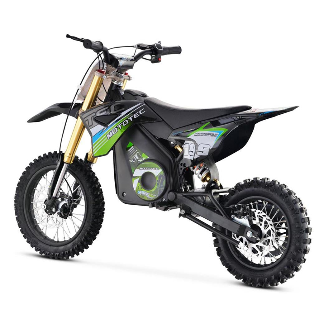 MotoTec 36v Pro Electric Dirt Bike 1000w Lithium Green
