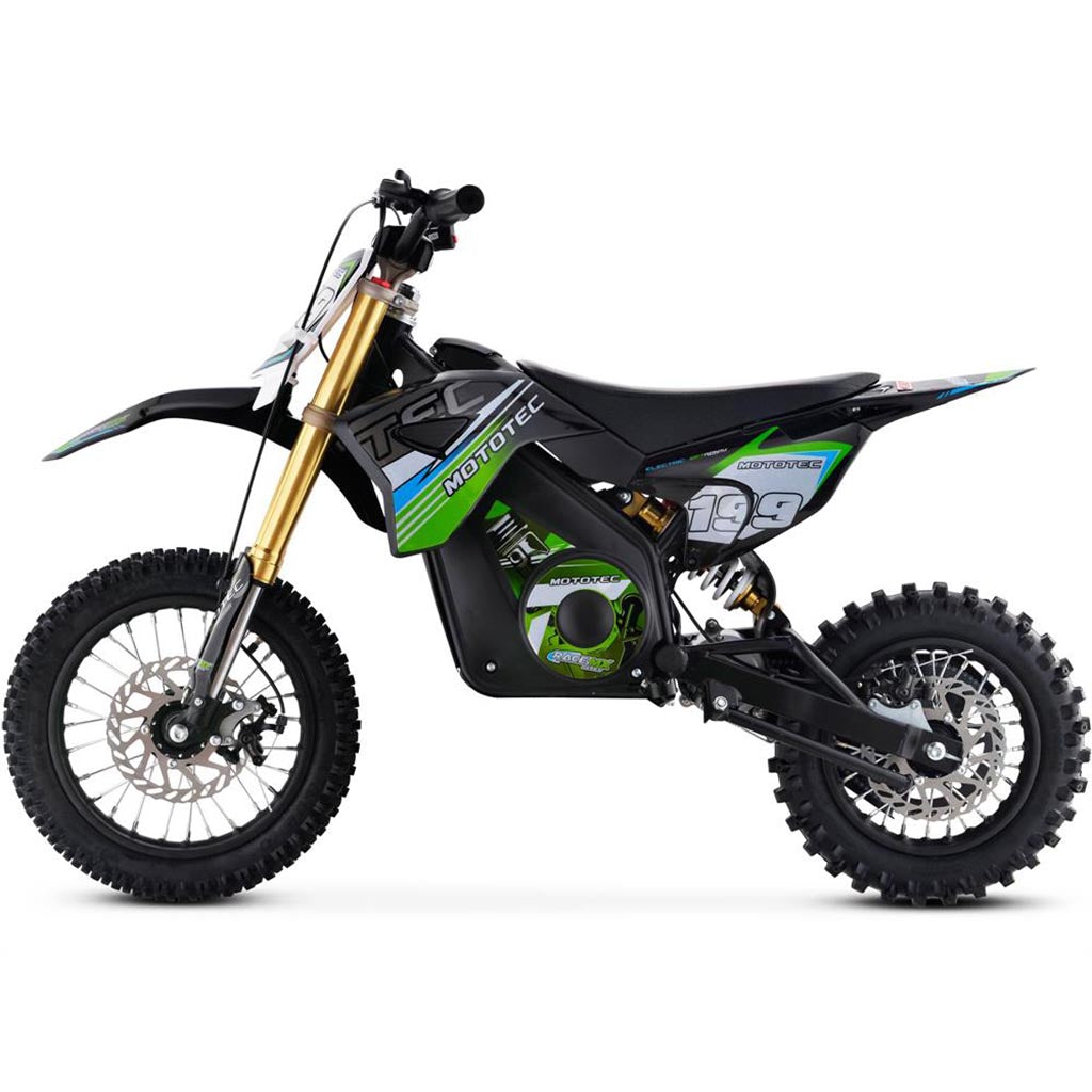 MotoTec 36v Pro Electric Dirt Bike 1000w Lithium Green