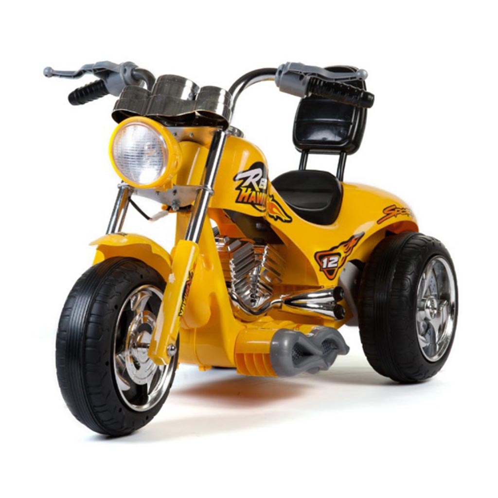 MotoTec Mini Motos Hawk 12V Kids Plastic Ride On Bikes