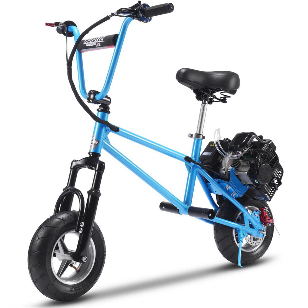 MotoTec 49cc Gas Mini Bike V2 Zoom Electric Bikes