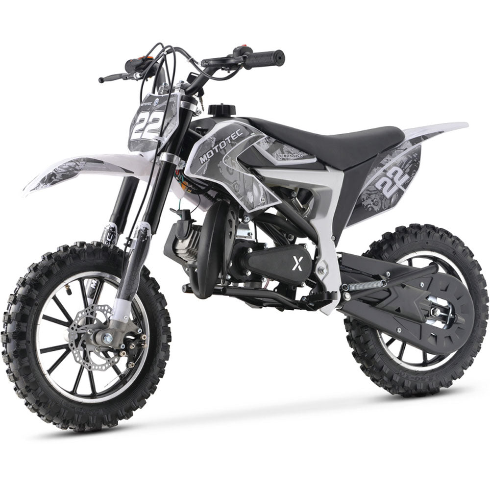 MotoTec Demon 50cc 2.4HP 2-Stroke Kids Gas-Powered Dirt Bike