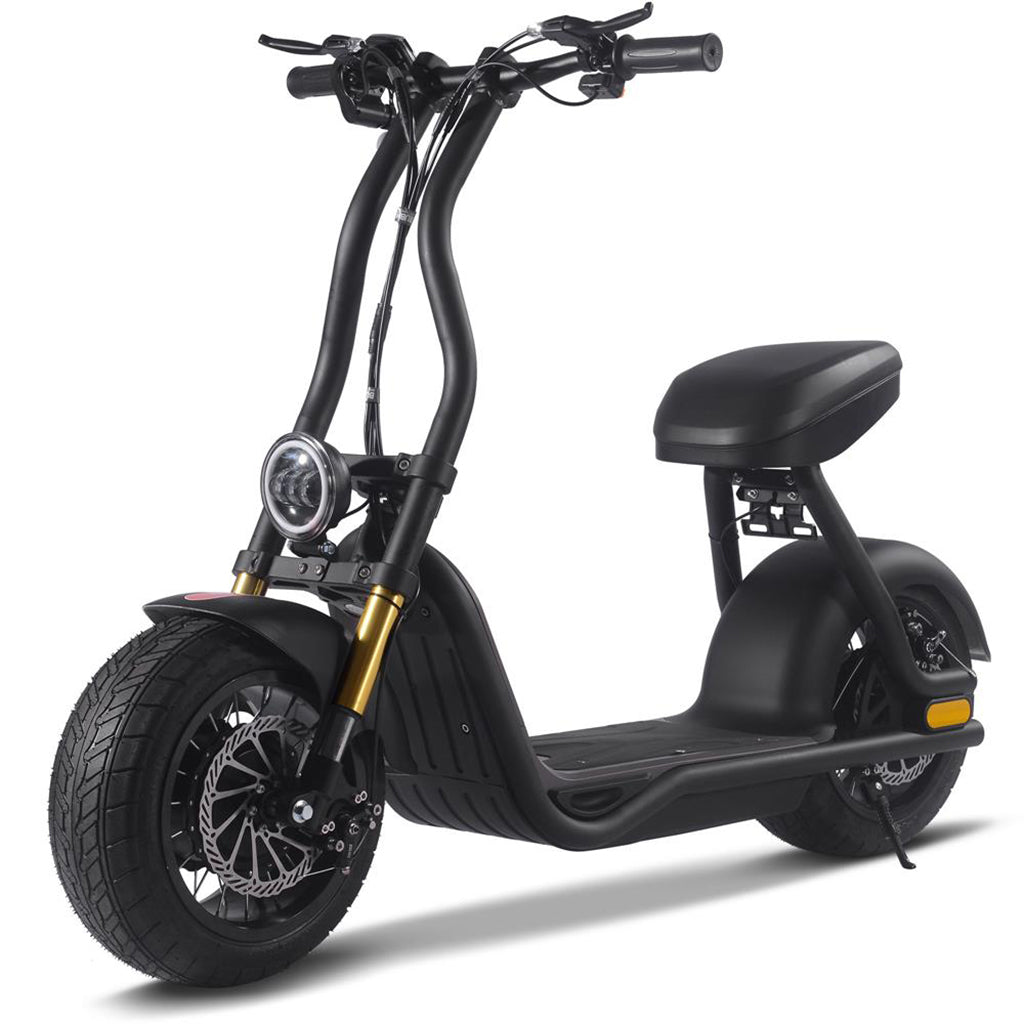 Scooter Electric Bike With Wide Tires MotoTec Diablo 48v 1000w