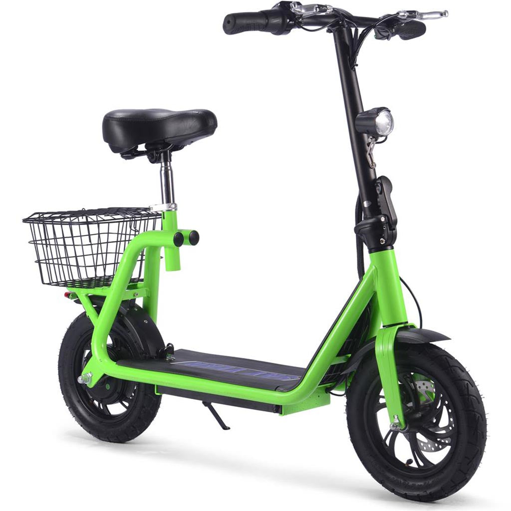MotoTecMetro36v500wLithiumElectricScooter_Green