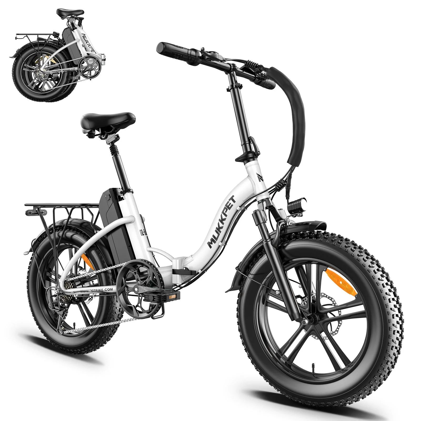 Mukkpet GL500 Step-Thru Folding 500W 48V Fat Tire Electric Bike