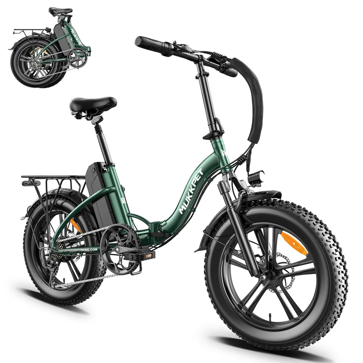 Mukkpet GL500 Step-Thru Folding 500W 48V Fat Tire Electric Bike
