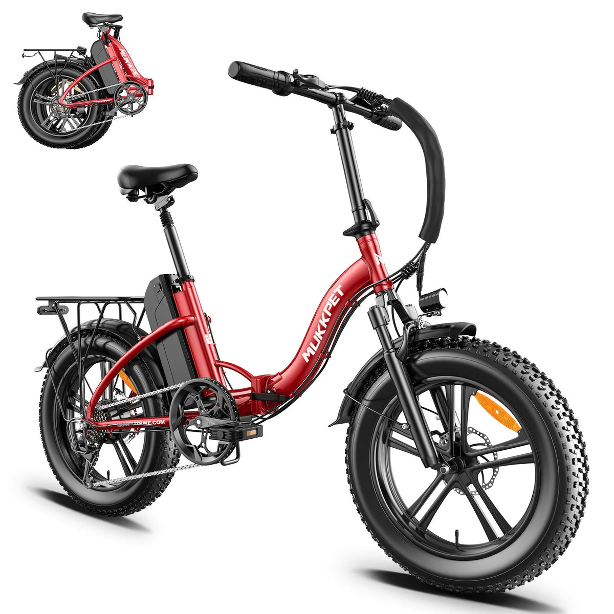 Mukkpet GL500 Step-Thru Folding 500W 48V Fat Tire Electric Bike
